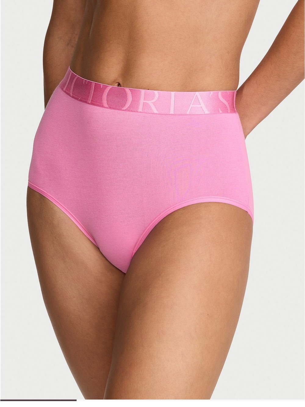 NWT Victoria's Secret Exploded Logo Cotton Modern Brief Panty.